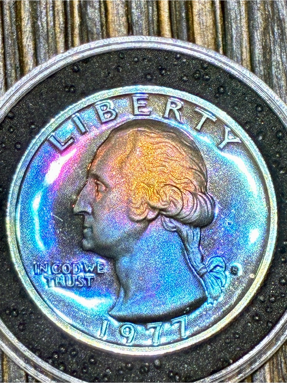1977s Washington Proof Quarter Naturally Toned